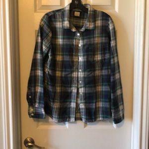 JCrew plaid flannel shirt